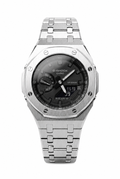 Phantom Oak - Steel Strap Black Dial Casioak Mod